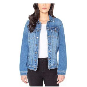 NWT Well Worn Women's Denim Unlined Trucker Jacket Archive Indigo Sz XL $80 H456